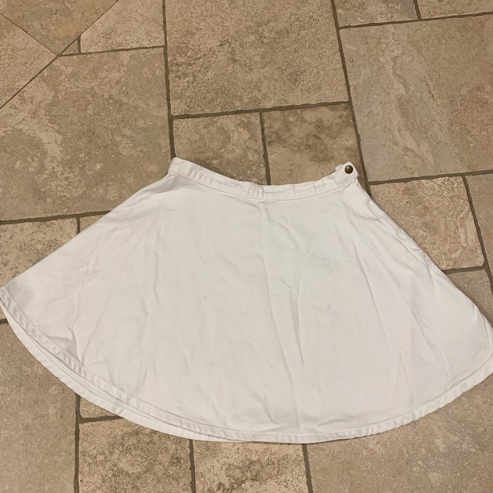 American apparel circle denim skirt.